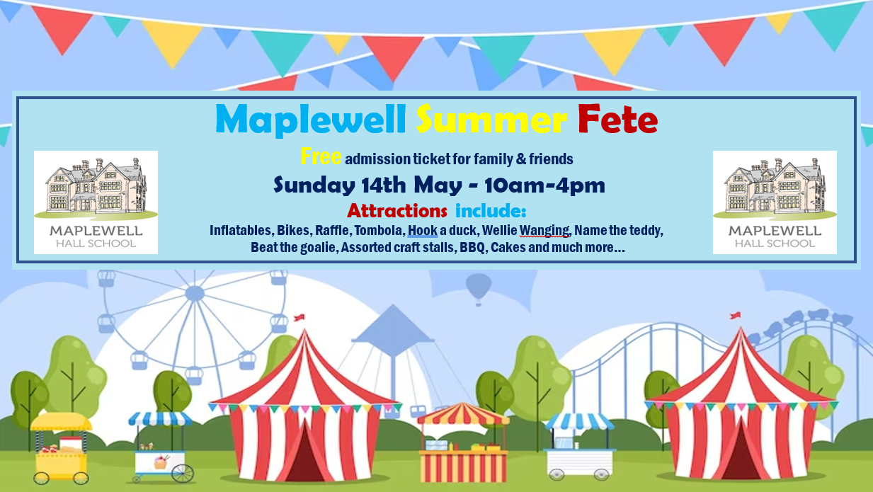 Maplewell Summer Fete 2023 Maplewell Hall School